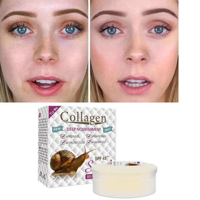 Crema Facial Rejuvenecedora de Colágeno y Baba de Caracol